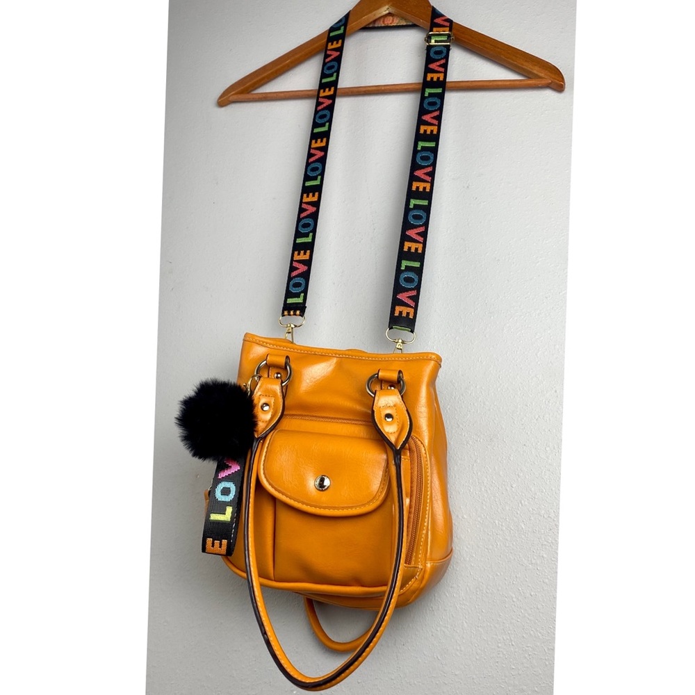 Vintage purse wallet with guitar strap & accessory bundle lot crossbody handbag